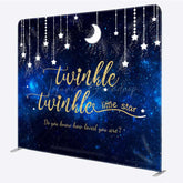 Lofaris Twinkle Star Galaxy Moon Baby Shower Tension Backdrop